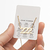 201 Stainless Steel Angel Number Pendant Necklaces for Women FS-WG21275-03-1