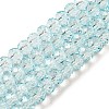 Transparent Baking Paint Glass Beads X1-DGLA-A034-T6mm-D06-1