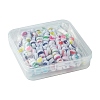 200Pcs Printed Opaque Acrylic Beads OACR-FS0001-54-4
