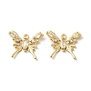 Brass Micro Pave Cubic Zirconia Pendants KK-H460-52G-1