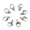 Tarnish Resistant Polished 304 Stainless Steel Lobster Claw Clasps X-STAS-R072-08A-5