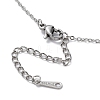 Non-Tarnish 201 Stainless Steel Star Pendant Necklace with Cable Chains NJEW-Q317-03P-4