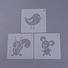 Kids Cartoon Plastic Hollow Drawing Stencil DIY-F025-B14-4