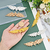   6Pcs 3 Colors Alloy Alligator Hair Clips Finding FIND-PH0006-64-5
