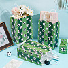 Football Printed Paper Gift Bags with Handle ABAG-WH0045-31C-3