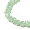 Electroplate Imitation Jade Glass Rondelle Beads Strands X-EGLA-F050B-02AB-3
