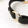Fashion PU Leather Link Bracelets BJEW-G346-01-3