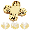 50Pcs Rose Flower Window Paper Candy Packaging Boxes CON-OC0001-78A-1