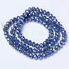 Electroplate Glass Beads Strands EGLA-A044-P1mm-A16-2