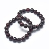 Natural Brecciated Jasper Bead Stretch Bracelets BJEW-K212-C-040-1