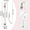 6Pcs Alloy Bookmarks AJEW-SC0003-28-2
