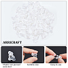 ARRICRAFT 50Pcs Plastic Clip-on Earring Findings FIND-AR0002-71-4