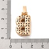 Brass Micro Pave Cubic Zirconia Pendants KK-C076-29B-G02-3