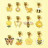 Alloy Enamel European Dangle Charms PALLOY-FS00011-5