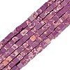 Dyed Natural Regalite/Imperial Jasper/Sea Sediment Jasper Beads Strands G-B129-A04-01-1