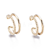 Brass Cuff Earrings EJEW-I249-16G-1