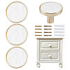 4 Bags Round Zinc Alloy Acrylic Drawer Pull Handles FIND-DR0001-85C-1