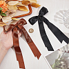 Big Bowknot Polyester Alligator Hair Clips AJEW-CP0008-42B-02-3