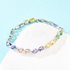 Platinum Tone Brass Micro Pave Cubic Zirconia Tennis Bracelets BJEW-B160-04P-01-3