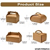 40Pcs 4 Styles Kraft Paper Hand-held Cake Box CON-CJ0001-21-8
