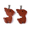 Natural Red Jasper Pendants G-T144-11F-1
