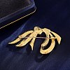 Ribbon Knot Zinc Alloy Brooches for Backpack Clothes PW-WGAEAF3-01-4