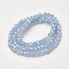 Electroplate Glass Beads Strands EGLA-A034-J2mm-T04-2
