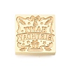 Golden Tone Wax Seal Brass Stamp Heads AJEW-U008-02G-19-2