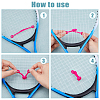 SUPERFINDINGS 22Pcs 11 Colors Silicone Tennis Racquet Dampener AJEW-FH0004-64-4