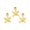 Ion Plating(IP) 304 Stainless Steel Charms STAS-D051-47G-2