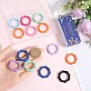16Pcs Spray Painted Alloy Spring Gate Ring FIND-SC0012-72-3