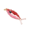 Glass Seed Beads Pendants PALLOY-MZ00908-4