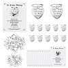 SUPERFINDINGS DIY Funeral Memorial Charm Keepsakes Brooch Making Kit DIY-FH0006-35B-1