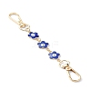 Alloy Enamel Evil Eye Flower Link Bag Strap FIND-YW00004-1