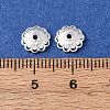 Brass Bead Caps KK-C157-03E-S-2