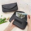 Carbon Fiber Key Car Wallets Car Bag Key Purse Pouch AJEW-WH0029-36-3