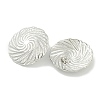 Non-Tarnish Ion Plating(IP) Flat Round 304 Stainless Steel Stud Earrings for Women EJEW-G400-32P-1