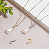 2Pcs 925 Sterling Silver Micro Pave Cubic Zirconia Peg Bails Pendants STER-HY0001-06G-4
