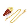 Natural & Synthetic Mixed Gemstone Cone Dowsing Pendulums G-T142-41-2