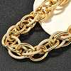 Punk Hiphop Styles Alloy Rope Chain Necklaces for Men NJEW-K391-01G-2