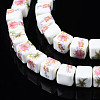 Handmade Porcelain Ceramic Beads Strands PORC-S502-030E-3