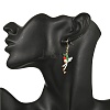 304 Stainless Steel MIYUKI Glass Seed Beads Bird Dangle Earrings EJEW-MZ00555-04-2
