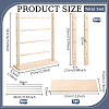 4-Tier Detachable Wooden Bracelet Organizer Display Tower Stands ODIS-WH0043-262A-2