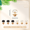 48Pcs 2 Colors Pearl Button Pins for Jeans BUTT-FG0001-38-2
