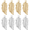 20Pcs 2 Colors Brass Pendants KK-BBC0011-26-1
