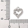 Brass with Cubic Zirconia Charms KK-Q817-05P-3