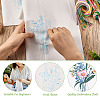 3Pcs 3 Style Vase & Flower Pattern DIY Display Decoration Embroidery Beginner Kit DIY-TA0006-16-12