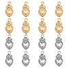 16Pcs 2 Colors 304 Stainless Steel Pendants STAS-HY0002-04-1