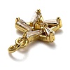 Brass Micro Pave Cubic Zirconia Charms ZIRC-H119-08G-3