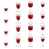 Miniature Plastic Red Wine Glass DJEW-WH0038-83-1